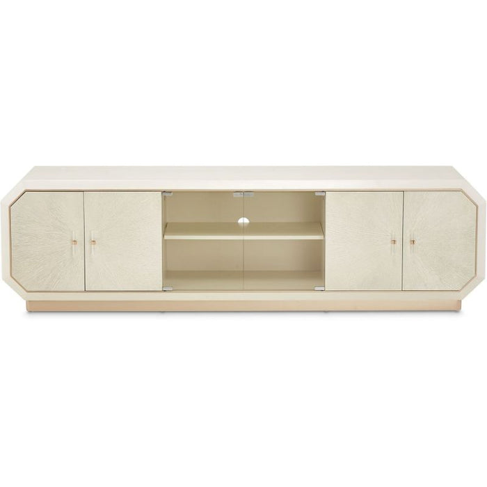 AICO La Rachelle Media Cabinet in Medium Champagne - Bargain Furniture (Detroit, MI)