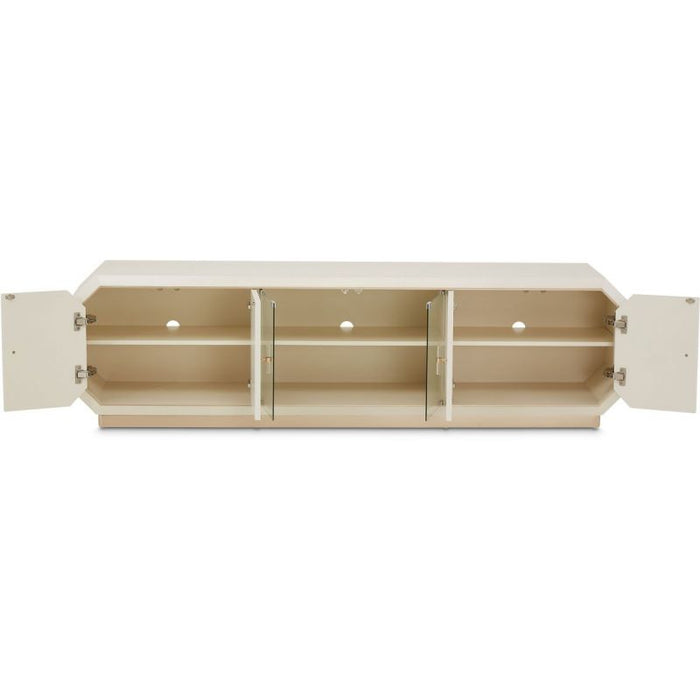 AICO La Rachelle Media Cabinet in Medium Champagne - Bargain Furniture (Detroit, MI)