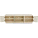 AICO La Rachelle Media Cabinet in Medium Champagne - Bargain Furniture (Detroit, MI)