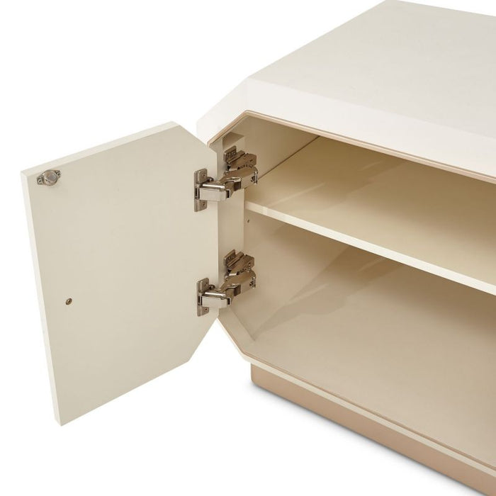 AICO La Rachelle Media Cabinet in Medium Champagne - Bargain Furniture (Detroit, MI)