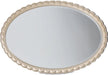 AICO Malibu Crest Oval Wall Mirror in Chardonnay - Bargain Furniture (Detroit, MI)