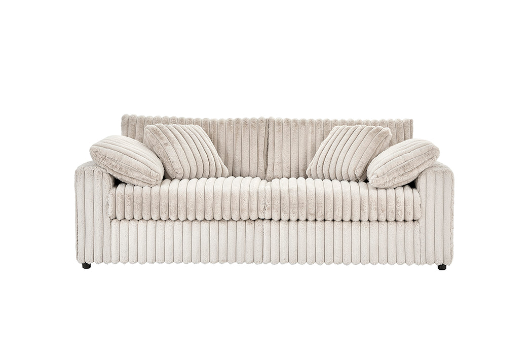 MONDO CHAMPAGNE 3 PIECES LIVING ROOM SET - Bargain Furniture (Detroit, MI)