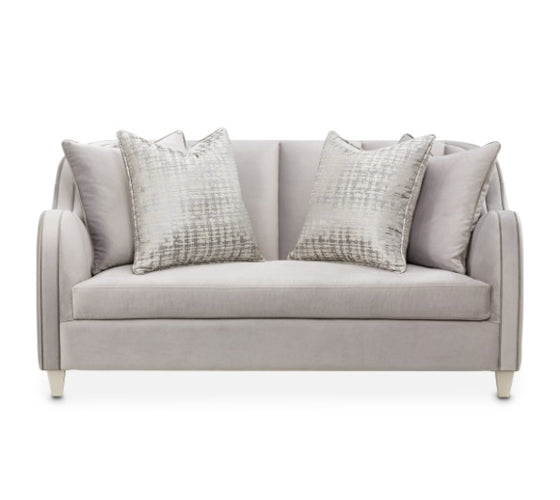 AICO Furniture Roxbury Park Loveseat in Slate - Bargain Furniture (Detroit, MI)