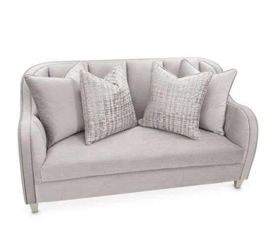 AICO Furniture Roxbury Park Loveseat in Slate - Bargain Furniture (Detroit, MI)