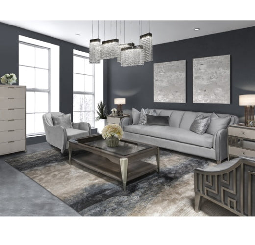 AICO Furniture Roxbury Park Matching Chair in Slate - Bargain Furniture (Detroit, MI)