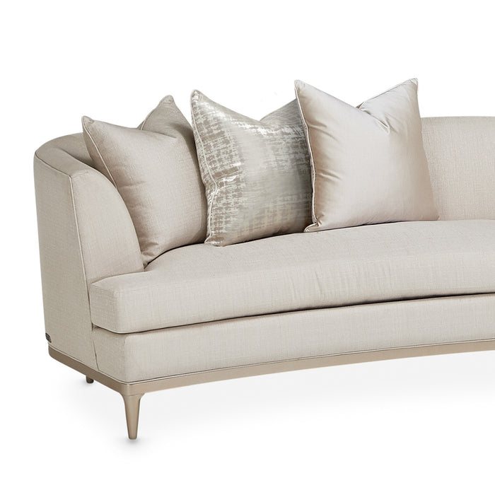 AICO Malibu Crest 3-Piece Sofa Sectional in Pearl Chardonnay - Bargain Furniture (Detroit, MI)
