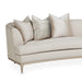 AICO Malibu Crest 3-Piece Sofa Sectional in Pearl Chardonnay - Bargain Furniture (Detroit, MI)