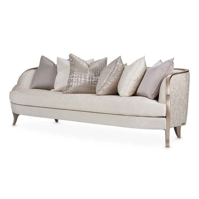 AICO Malibu Crest Sofa in Chardonnay - Bargain Furniture (Detroit, MI)