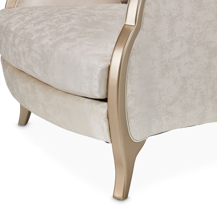 AICO Malibu Crest Chair in Chardonnay - Bargain Furniture (Detroit, MI)