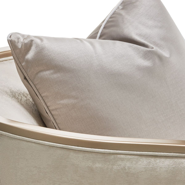 AICO Malibu Crest Chair in Chardonnay - Bargain Furniture (Detroit, MI)