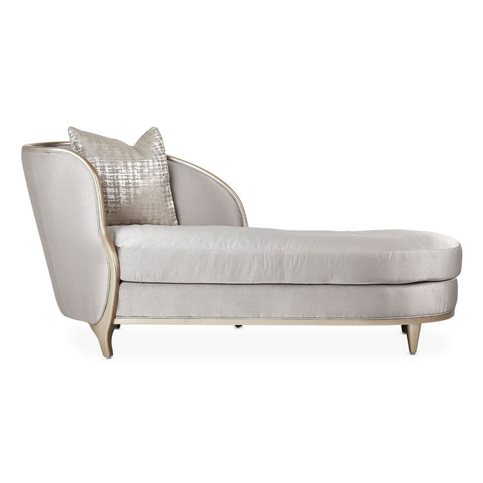 AICO Malibu Crest Chaise in Chardonnay - Bargain Furniture (Detroit, MI)
