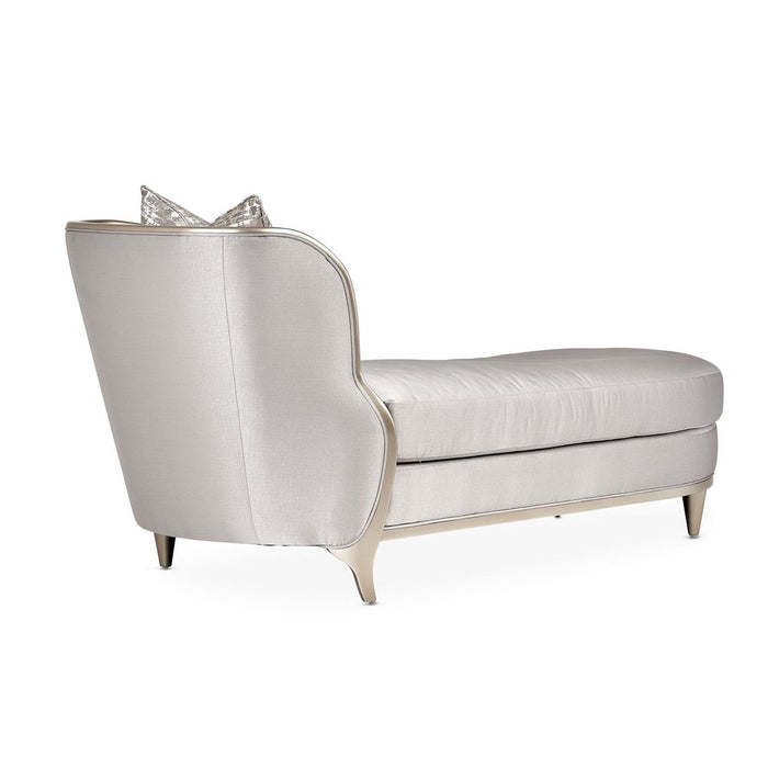 AICO Malibu Crest Chaise in Chardonnay - Bargain Furniture (Detroit, MI)