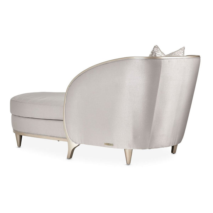 AICO Malibu Crest Chaise in Chardonnay - Bargain Furniture (Detroit, MI)