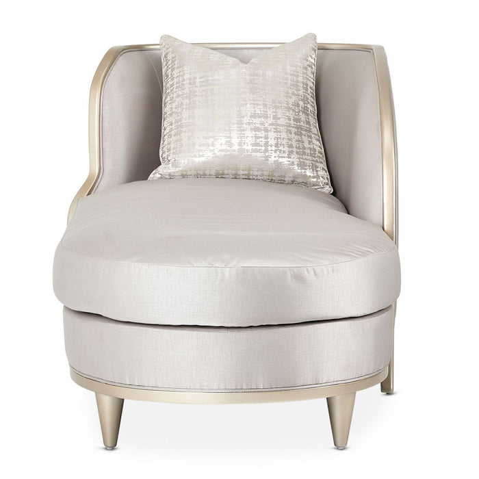 AICO Malibu Crest Chaise in Chardonnay - Bargain Furniture (Detroit, MI)