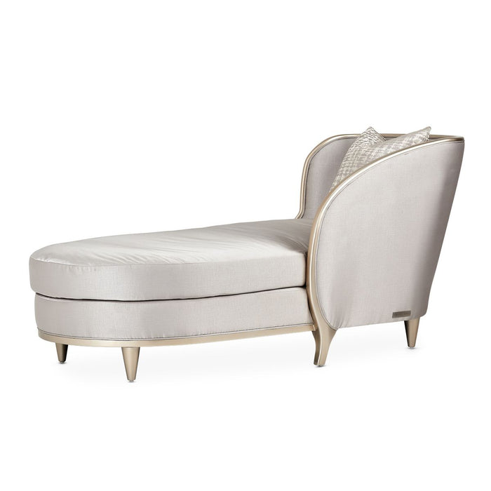 AICO Malibu Crest Chaise in Chardonnay - Bargain Furniture (Detroit, MI)