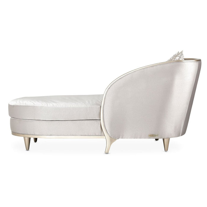 AICO Malibu Crest Chaise in Chardonnay - Bargain Furniture (Detroit, MI)