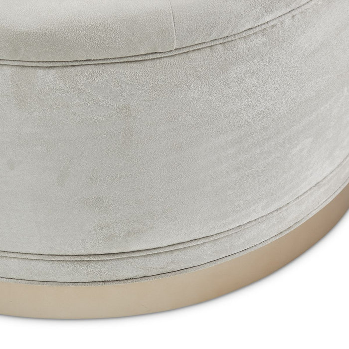 AICO Malibu Crest Cocktail Ottoman in Chardonnay - Bargain Furniture (Detroit, MI)