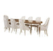 AICO Villa Cherie 4 Leg Oval Dining Table in Hazelnut - Bargain Furniture (Detroit, MI)