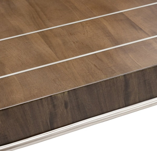 AICO Villa Cherie 4 Leg Oval Dining Table in Hazelnut - Bargain Furniture (Detroit, MI)