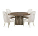 AICO Villa Cherie Round Dining Table in Hazelnut - Bargain Furniture (Detroit, MI)
