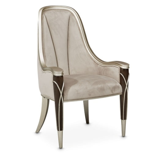 AICO Villa Cherie Arm Chair in Hazelnut - Bargain Furniture (Detroit, MI)