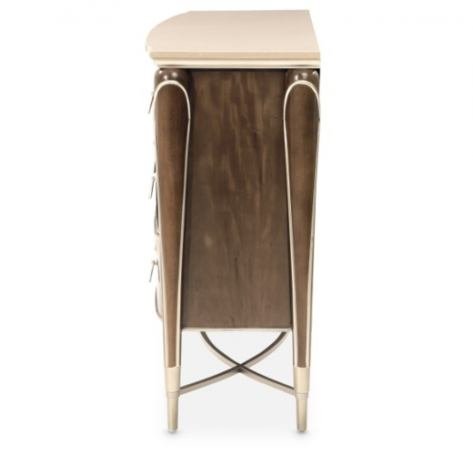 AICO Villa Cherie Dresser in Hazelnut - Bargain Furniture (Detroit, MI)