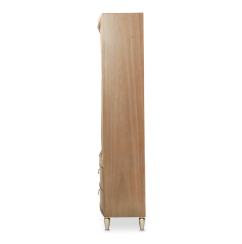 AICO Villa Cherie Bookcase in Caramel - Bargain Furniture (Detroit, MI)