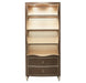 AICO Villa Cherie Bookcase in Hazelnut - Bargain Furniture (Detroit, MI)