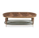 AICO Villa Cherie Oval Cocktail Table in Hazelnut - Bargain Furniture (Detroit, MI)