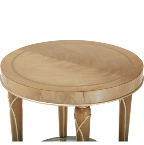 AICO Villa Cherie End Table in Caramel - Bargain Furniture (Detroit, MI)