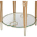 AICO Villa Cherie End Table in Caramel - Bargain Furniture (Detroit, MI)