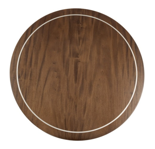 AICO Villa Cherie End Table in Hazelnut - Bargain Furniture (Detroit, MI)
