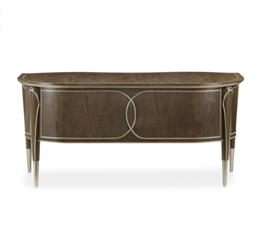 AICO Villa Cherie Desk in Hazelnut - Bargain Furniture (Detroit, MI)