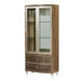 AICO Villa Cherie Display Cabinet in Hazelnut - Bargain Furniture (Detroit, MI)