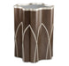 AICO Villa Cherie Chairside Table in Hazelnut - Bargain Furniture (Detroit, MI)