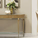 AICO Villa Cherie Console Table in Caramel - Bargain Furniture (Detroit, MI)
