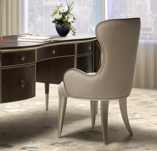 AICO Villa Cherie Desk Chair in Hazelnut - Bargain Furniture (Detroit, MI)