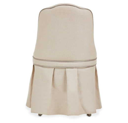 AICO Villa Cherie Tufted Vanity Chair in Hazelnut - Bargain Furniture (Detroit, MI)