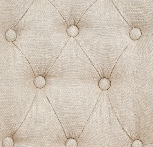AICO Villa Cherie Tufted Vanity Chair in Hazelnut - Bargain Furniture (Detroit, MI)