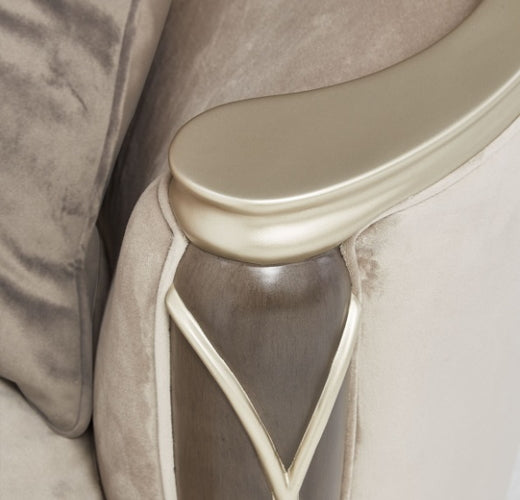 AICO Villa Cherie Sofa in Hazelnut - Bargain Furniture (Detroit, MI)