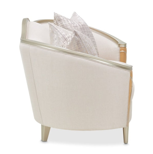 AICO Villa Cherie Loveseat in Caramel - Bargain Furniture (Detroit, MI)