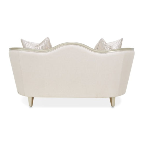 AICO Villa Cherie Loveseat in Caramel - Bargain Furniture (Detroit, MI)