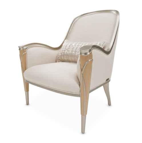 AICO Villa Cherie Accent Chair in Caramel - Bargain Furniture (Detroit, MI)