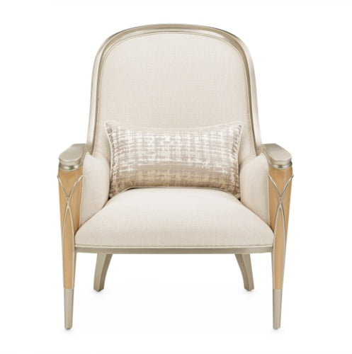 AICO Villa Cherie Accent Chair in Caramel - Bargain Furniture (Detroit, MI)