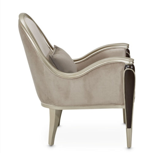 AICO Villa Cherie Accent Chair in Hazelnut - Bargain Furniture (Detroit, MI)