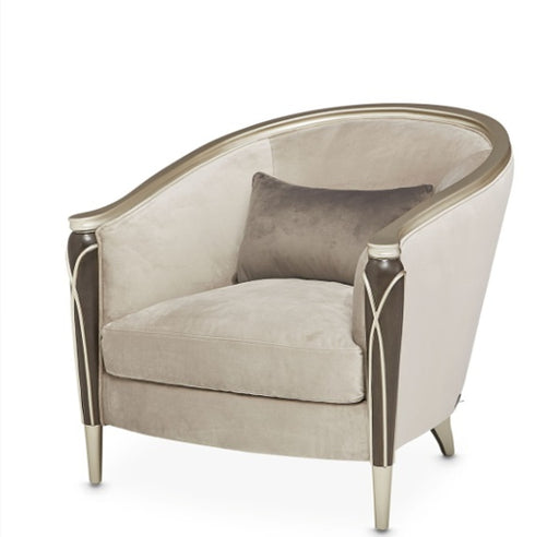 AICO Villa Cherie Matching Accent Chair in Hazelnut image