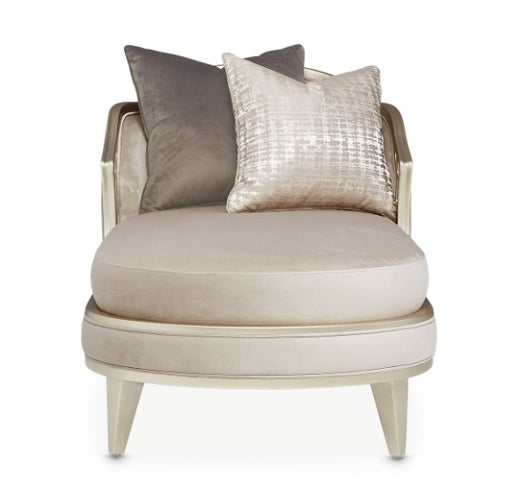 AICO Villa Cherie Chaise in Hazelnut - Bargain Furniture (Detroit, MI)