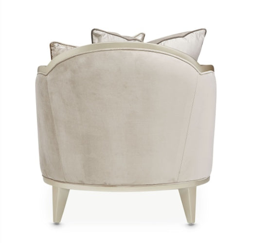 AICO Villa Cherie Chaise in Hazelnut - Bargain Furniture (Detroit, MI)