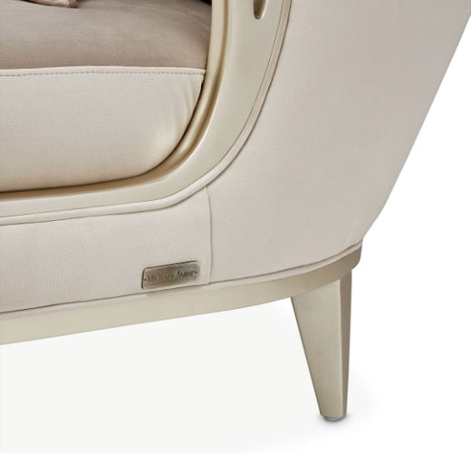 AICO Villa Cherie Chaise in Hazelnut - Bargain Furniture (Detroit, MI)