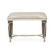 AICO Villa Cherie Ottoman in Hazelnut - Bargain Furniture (Detroit, MI)